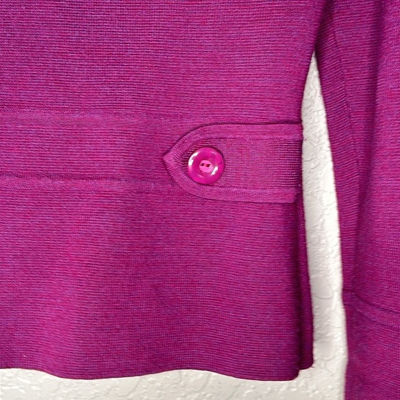 Semantiks Wool blend Fuchsia Double-Breasted Cardigan blazer vintage - Picture 5 of 8